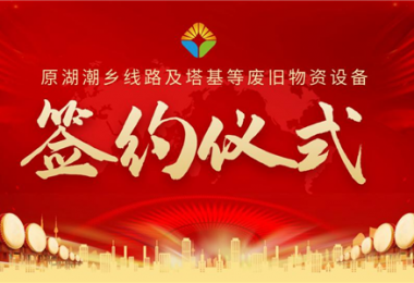 原湖潮鄉(xiāng)線路及塔基等廢舊物資設備項目簽約儀式圓滿落幕！——小額資產簡易程序初顯成效